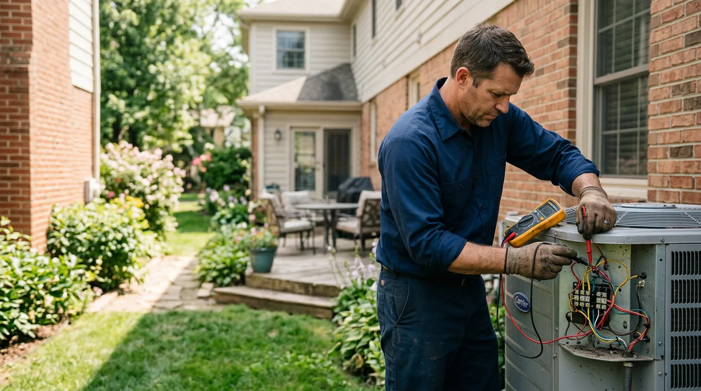 HVAC technician working near Vesuvius, VA